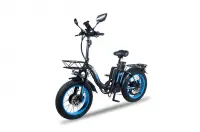 Электровелосипед Minako F11 Dual PRO полный привод (blue)