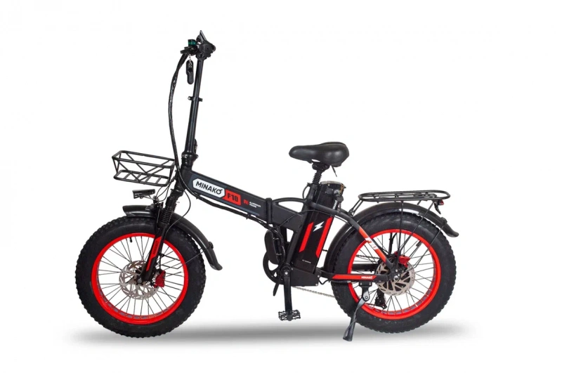 Электровелосипед Minako F10 Dual PRO полный привод (red)